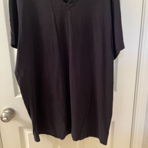 Standard James Perse Black Short Sleeve V Neck T-Shirt Men's Size 5 XXL MLJ3352 - Picture 3 of 10